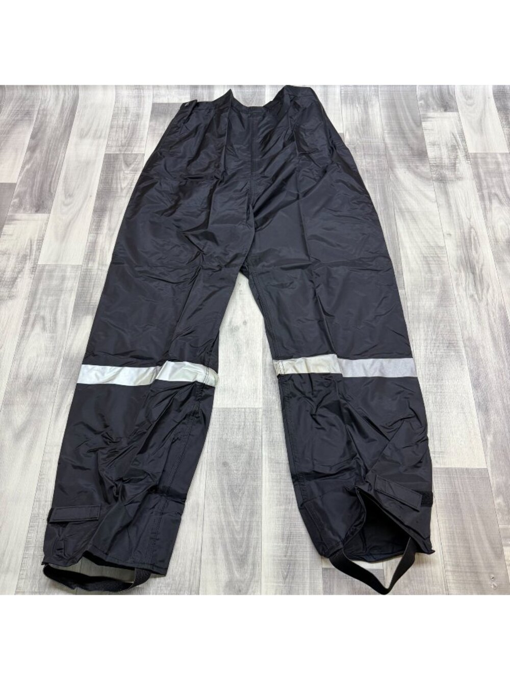 ✅Mens M Neese Black Police Trousers Reflective Protective Gear Rain Pants